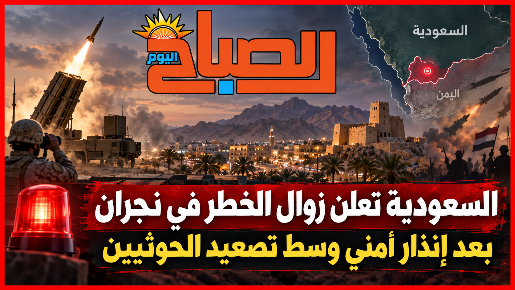 السعودية تعلن زوال الخطر في نجران بعد إنذار أمني وسط تصعيد الحوثيين